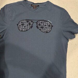 Michael Kors Men Aviator T Shirt Blue